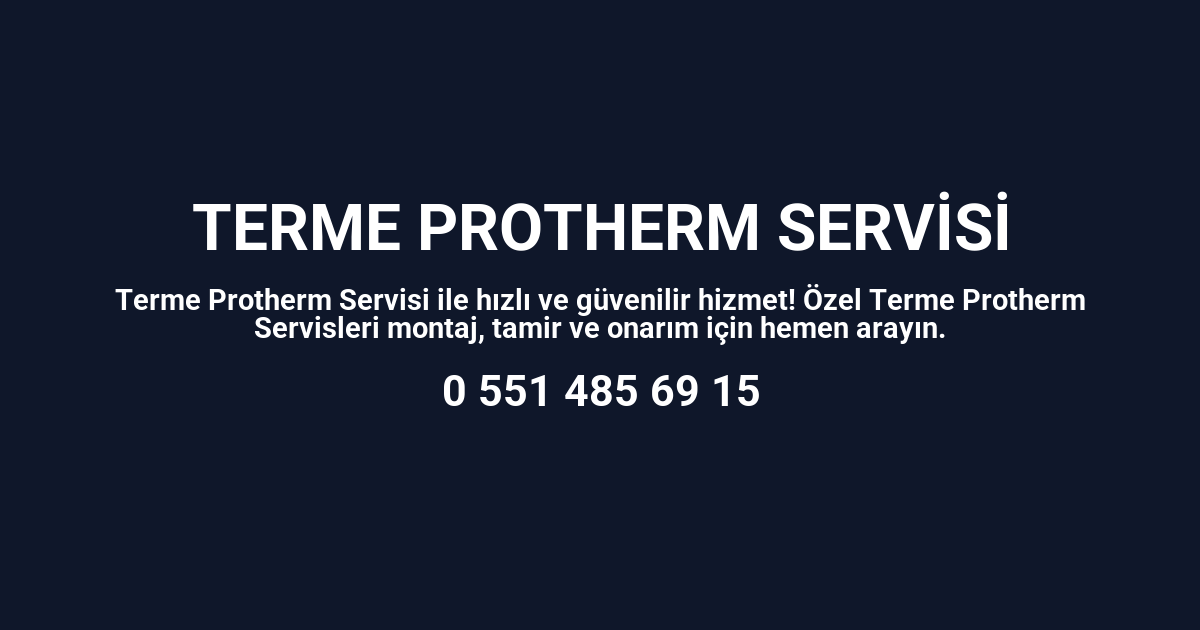 Terme Protherm Servisi